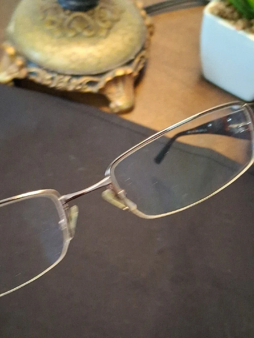Versace Tortoiseshell and Silver Women's Glass Frames